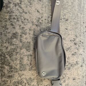 Grey Lululemon belt bag